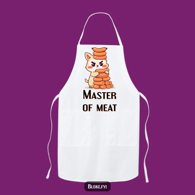 Funny Sausage Tower Bloke Animal Apron - Cook with Ambitious Flair