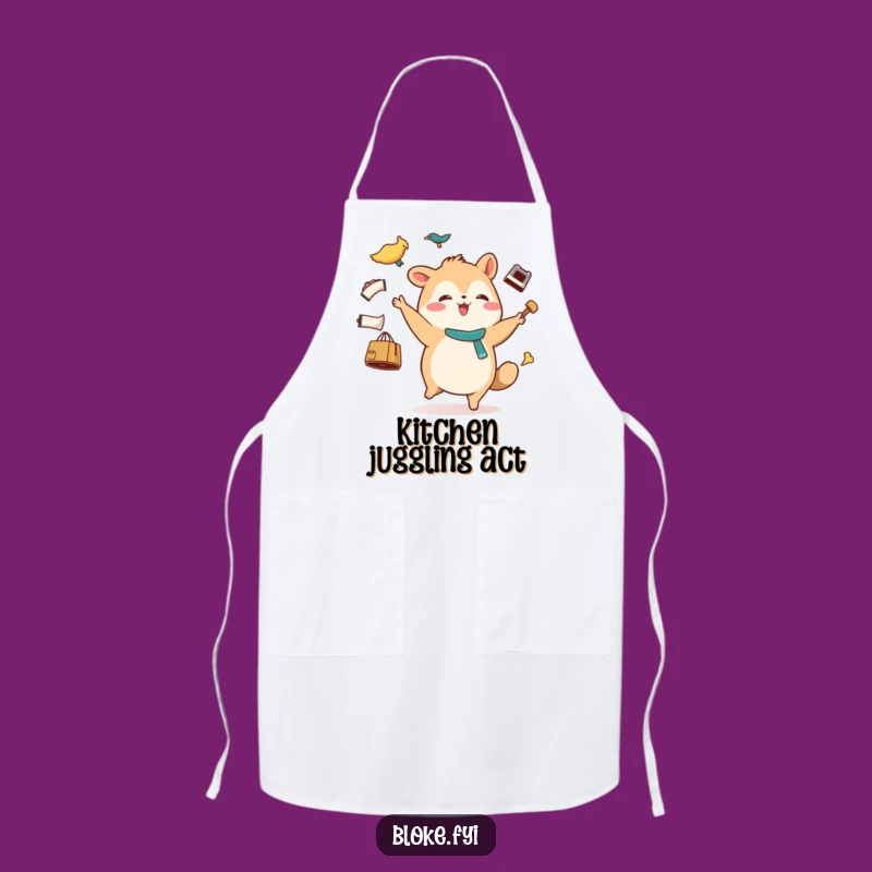 Funny Waddle Apron - Stout Juggler Kitchen Fun, Perfect Cooking Funny Gift