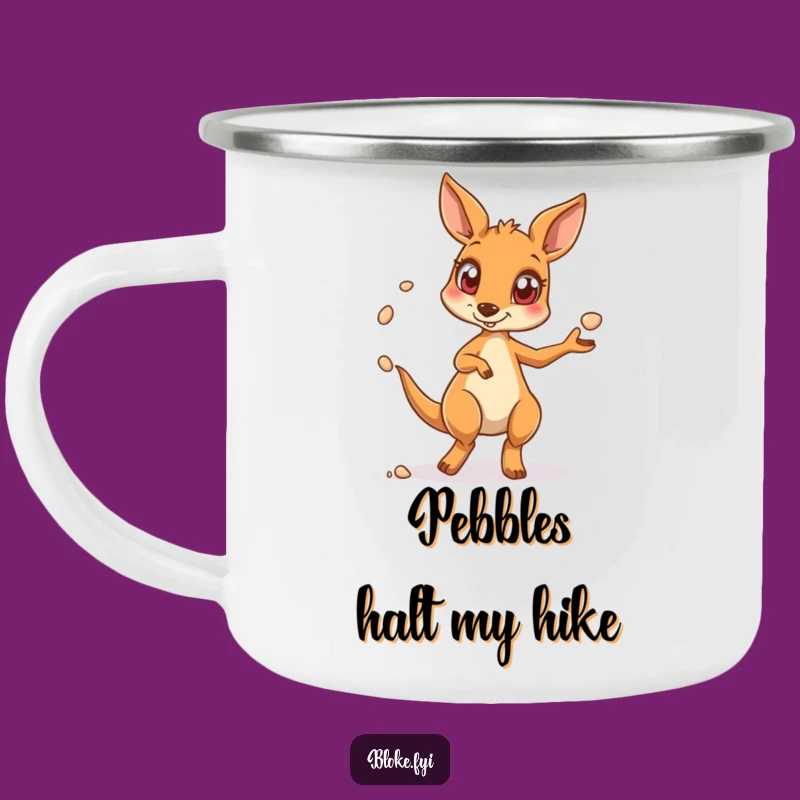 Funny Kangaroo Camping Mug, Juggling Design, Durable and Hilarious Outdoor Companion