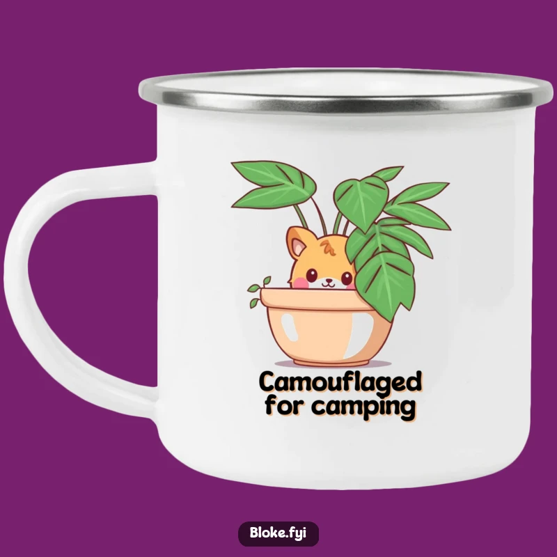 Funny Peeking Animal Camping Mug: Curious Companion for Humorous Adventures