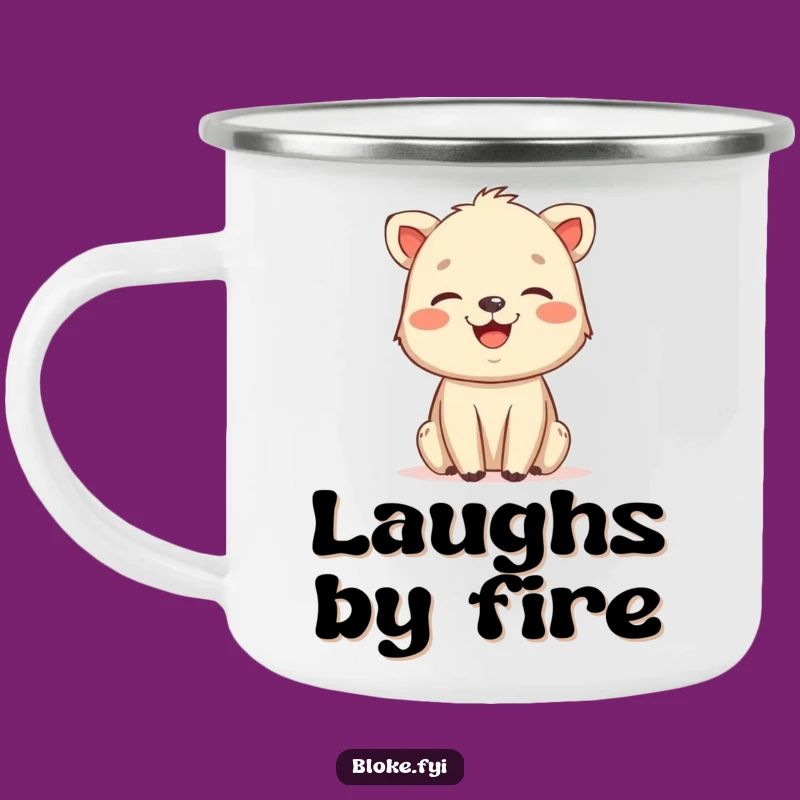Funny Rough Charm Animal Laugh Camping Mug - Friendly Outdoor Humor