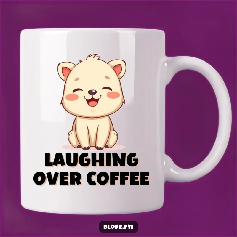 Funny Rough Charm Animal Laugh Mug - Friendly Drawn Character Gift