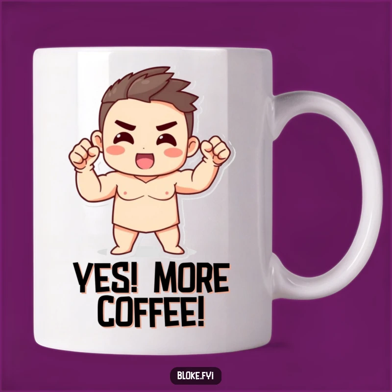 Funny Strong Character Fist Mug: Energetic Gift for Go-Getters