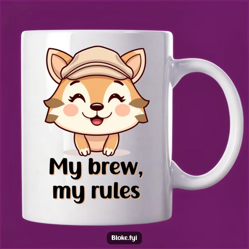 Start your day with a chuckle thanks to this funny mug featuring a cute animal in a flat cap. It's the perfect way to add a dose of personality to your morning brew.