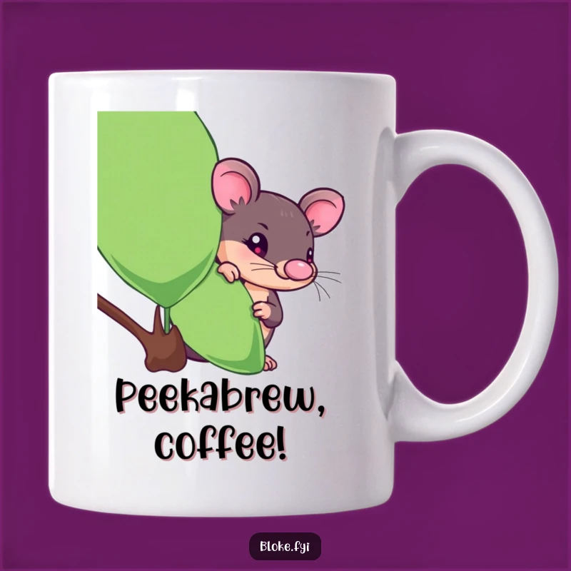 Funny Platypus Mug, Curious Peeker Design, Unique and Hilarious Wildlife Gift