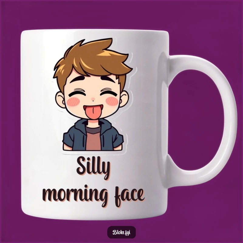 Funny Tongue Out Mug - Grinning Guy's Playful Cheeky Gesture Gift