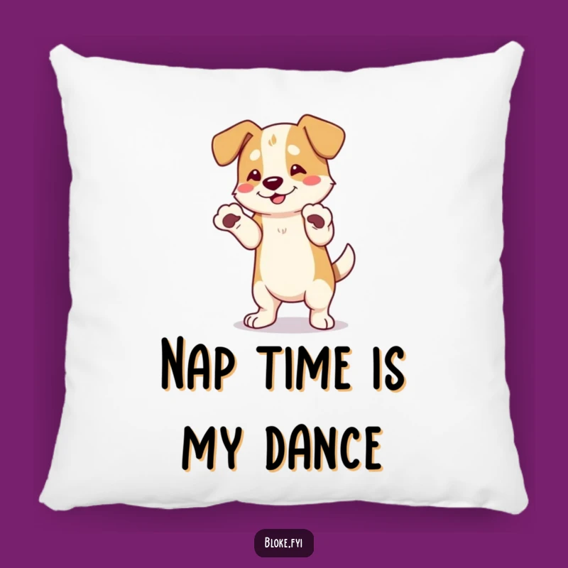 Funny Dog Pillow: Cozy Comfort with Awkward Dancing Paws, Hilarious Home Decor Gift
