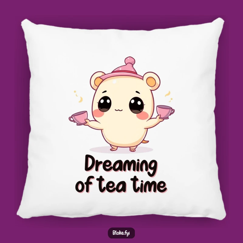 Funny Juggling Creature Pillow: Cozy Tea Juggler, a Squishy Funny Gift for Comfort