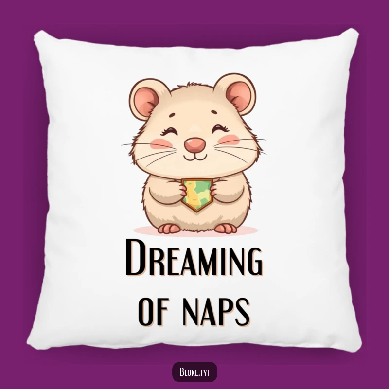 Funny Wombat Pillow, Shy Explorer Design, Cozy and Hilarious Accent for Your Home