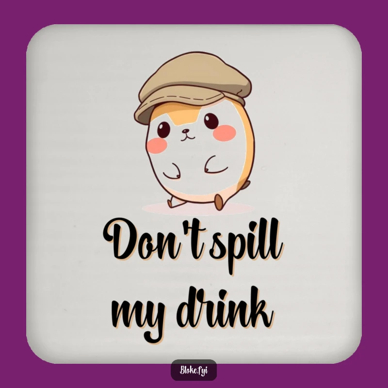 Funny Tripping Animal Drink Coaster: Protect Surfaces with Goofy Charm