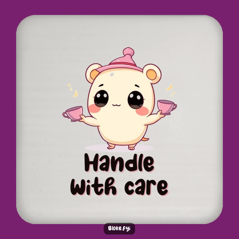 Funny Juggling Creature Coasters: Whimsical Tea Set, a Chic Funny Gift for Tables