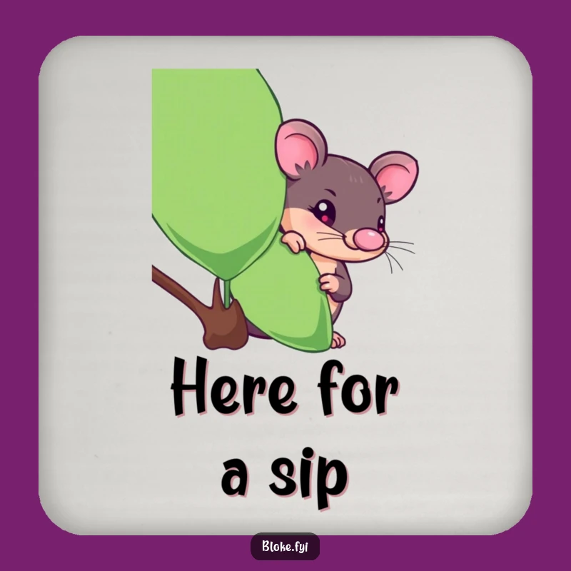 Funny Platypus Coaster, Curious Design, Hilarious Table Protection for Drinks