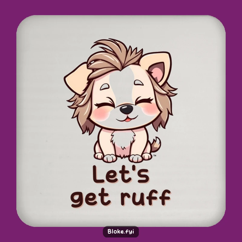 Funny Winking Dog Coasters: Playful Protection, Cheeky Style, Table Gift!