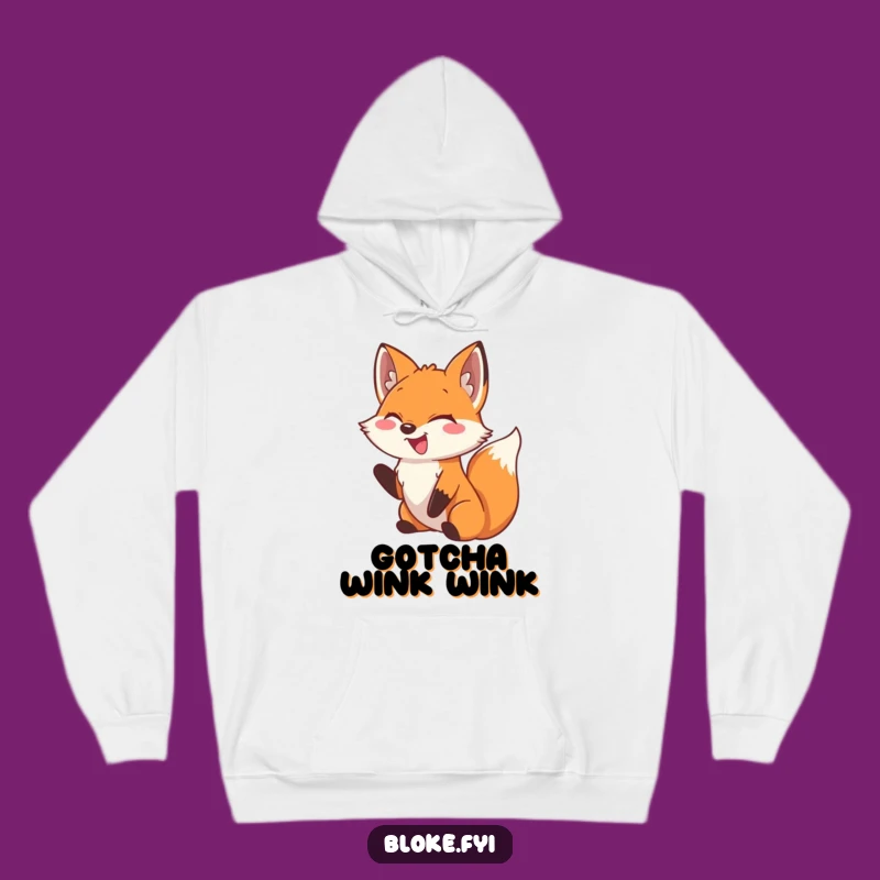 Funny Fox Hoodie: Cozy Laughs, Playful Nudge, Warm & Humorous Gift