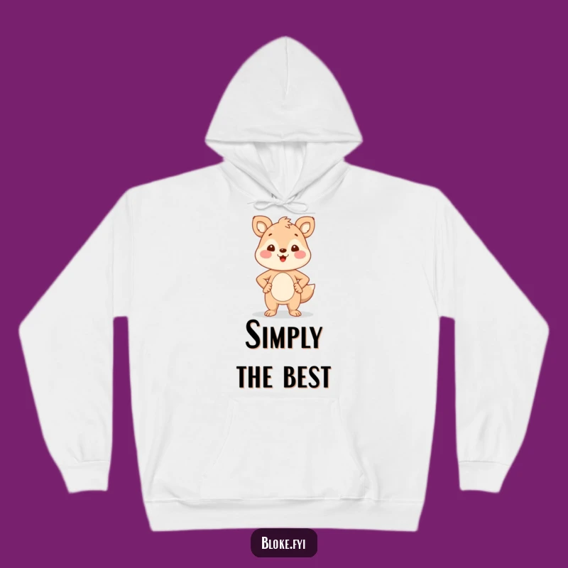 Funny Proud Animal Hoodie - Cozy & Confident Character Wear, Great Gift