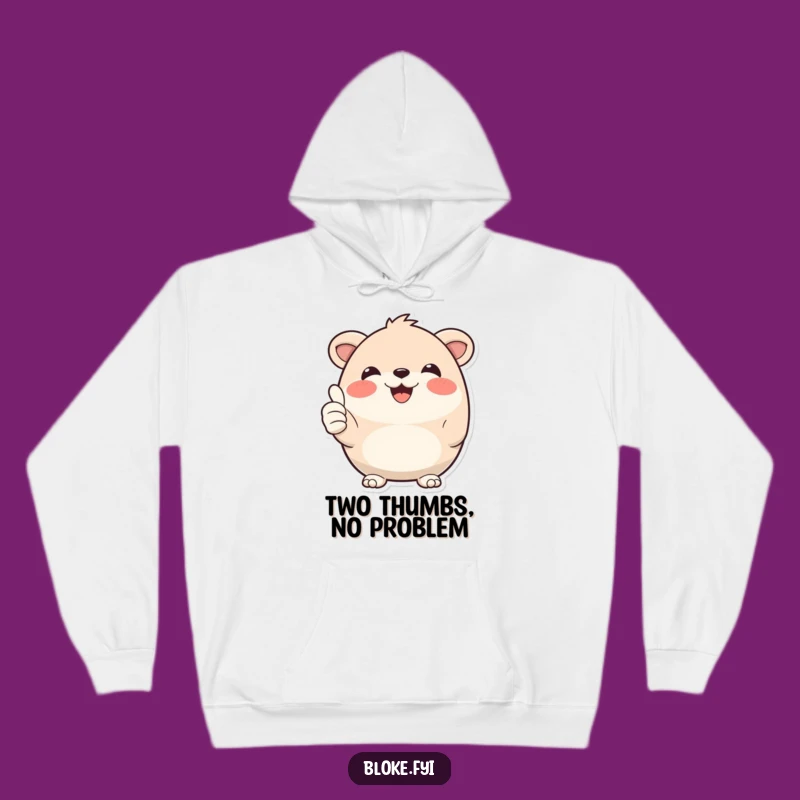 Funny Thumbs Up Animal Hoodie: Cozy Comfort and Cheerful Vibes