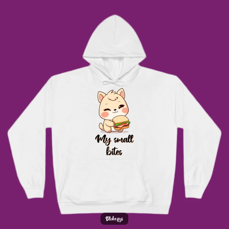 Funny Winking Sandwich Bloke Animal Hoodie - Cozy & Gourmet