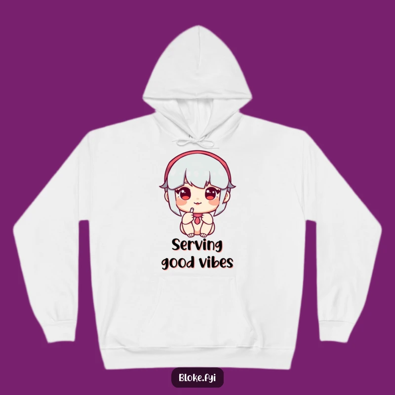 Funny Hoodie: Cozy Amiable Character Offers Pint - Perfect Humorous Gift
