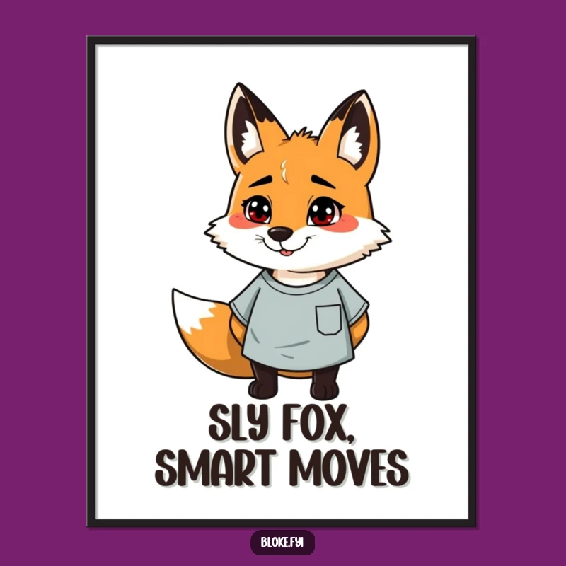 Add a touch of cool, casual charm to your space with this free printable fox art. Print at home and hang instantly.