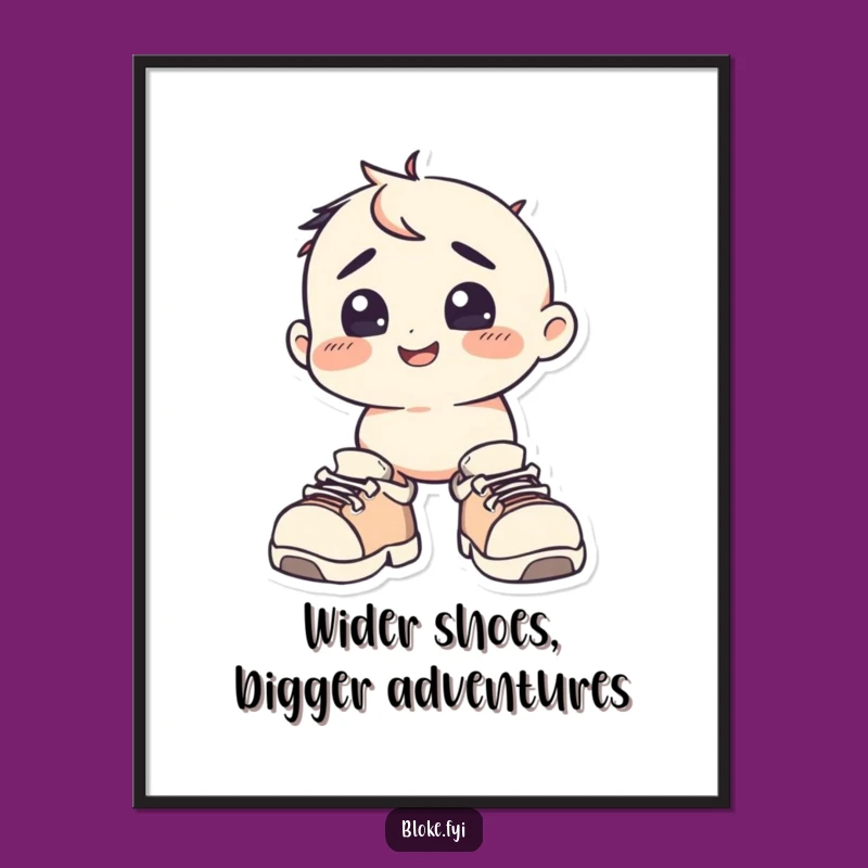 Free Printable Wall Art: Bewildered Squat Character - Funny Downloadable Decor