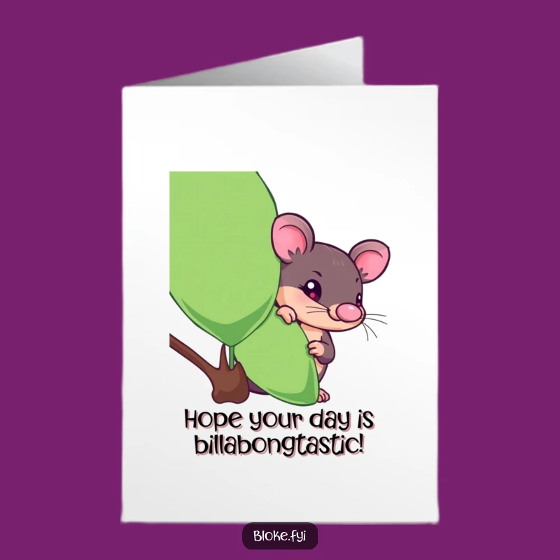 Free Printable Birthday Card: Curious Platypus Digital Download for Fun