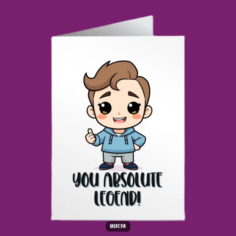 Celebrate success with this Free Printable congratulations card! The confident guy is ready to cheer, print at home for a quick message.