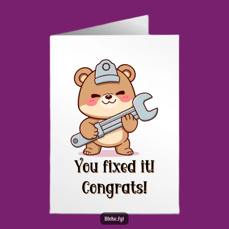 Celebrate their achievement with this free printable congratulations card, easy to print at home. A unique and humorous congratulatory message.