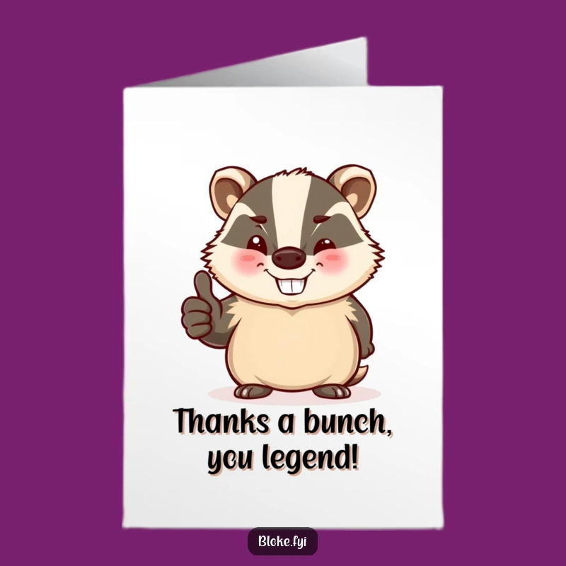 Express your thanks with humor using this free printable card. Just print at home and make their day brighter.