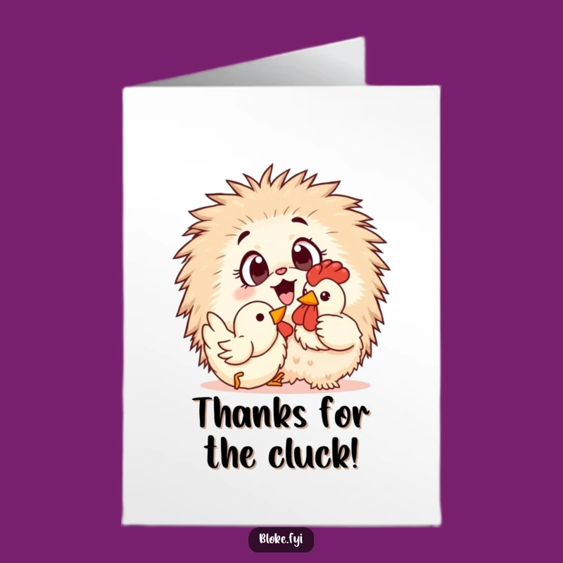 Free Printable Rubber Chicken Thank You Card - Cute & Funny Downloadable