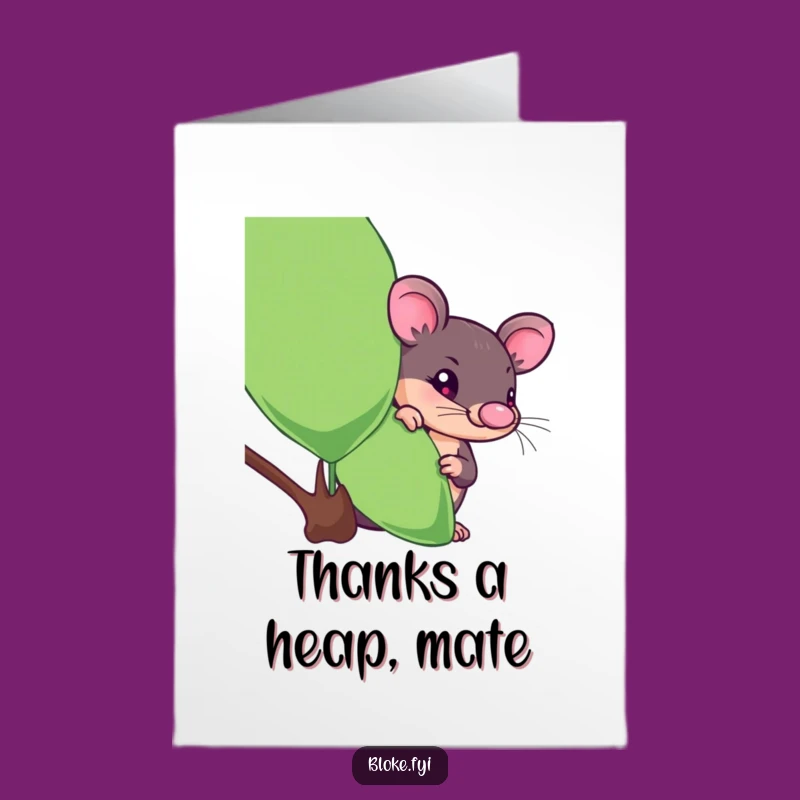 Free Printable Thank You Card: Curious Platypus Digital Download Gift