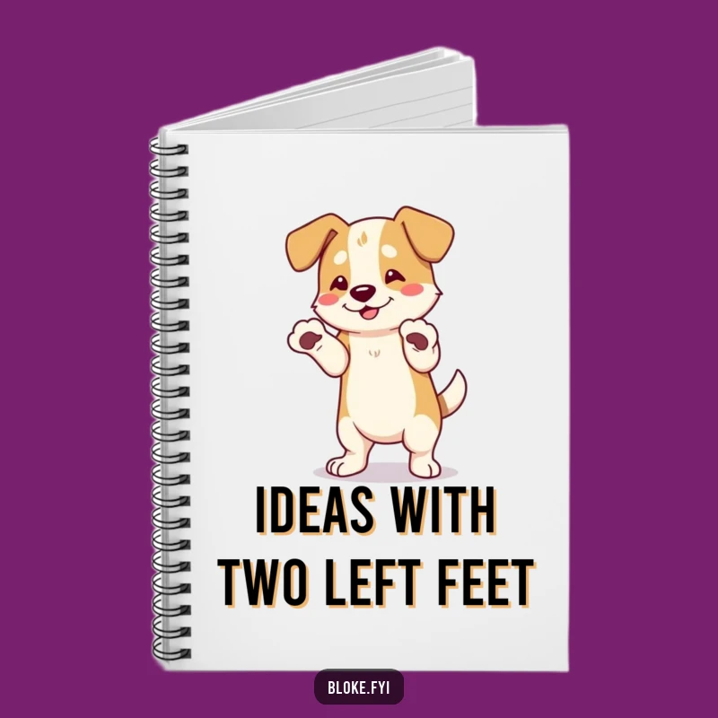 Funny Dog Notebook: Jot Down Laughs, Dancing Paws Journal, Humorous Stationery Gift