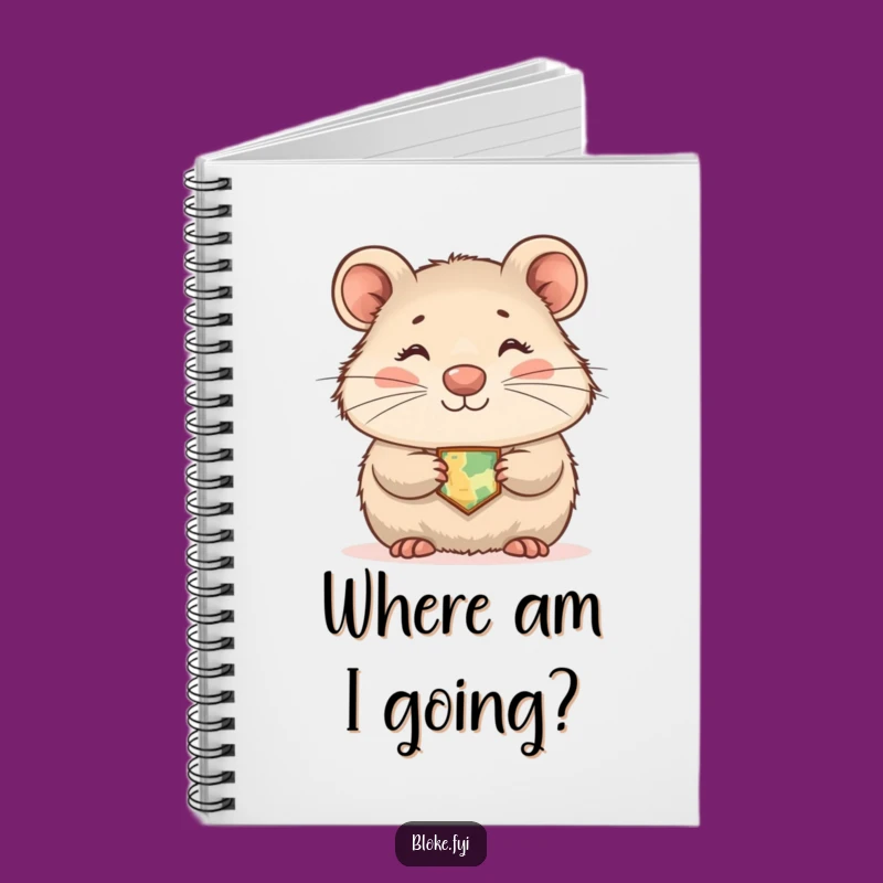 Funny Wombat Notebook, Shy Explorer Design, Hilarious Journal for Gentle Ideas