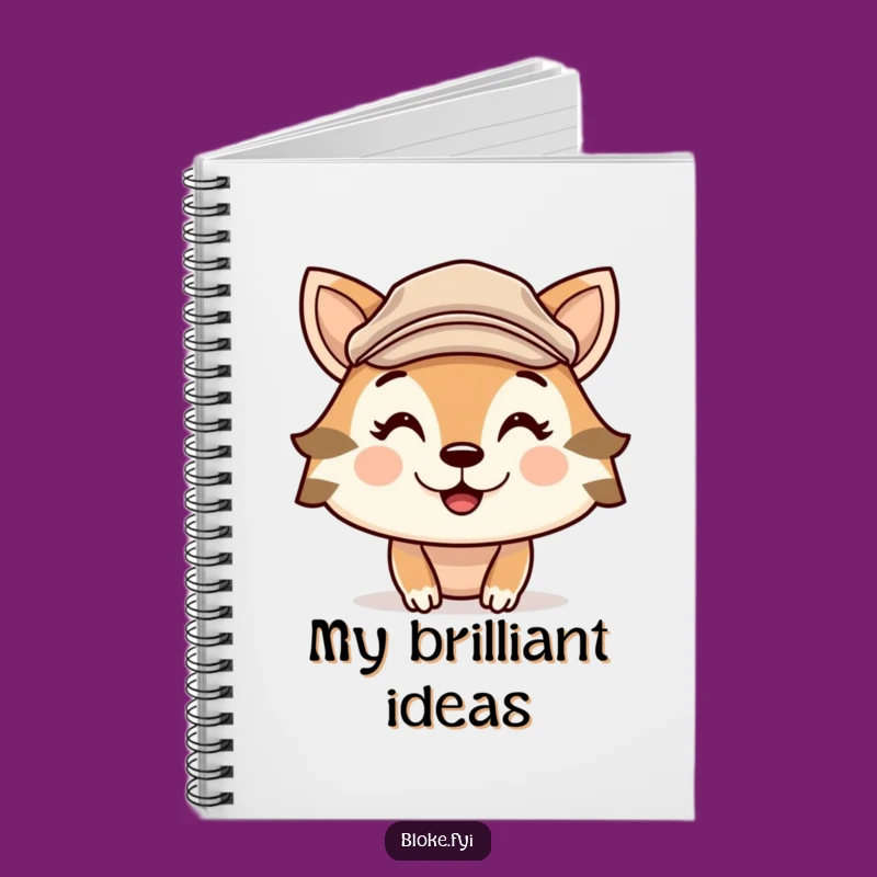 Funny Flat Cap Animal Notebook: Cheeky Grin Journal for Humorous Notes and Ideas