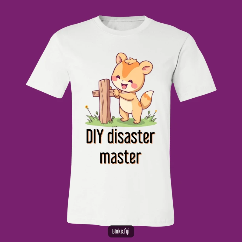 Funny Fixer Animal T-Shirt: Happy DIY Hero Tee, Perfect Humorous Gift for Handy People