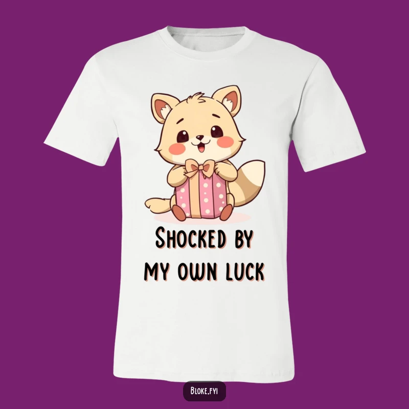 Funny Excited Animal T-Shirt - Surprise Bloke Character Gift