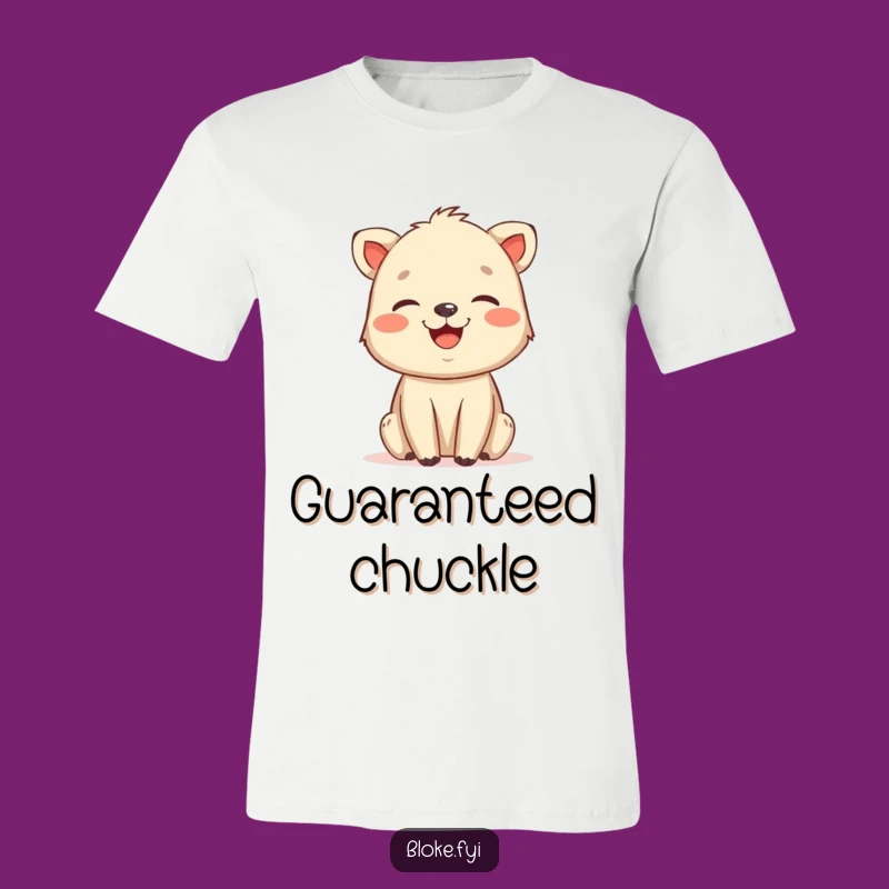 Wear your sense of humor with this funny t-shirt! An animal drawing with a unique charm shares a hearty laugh.