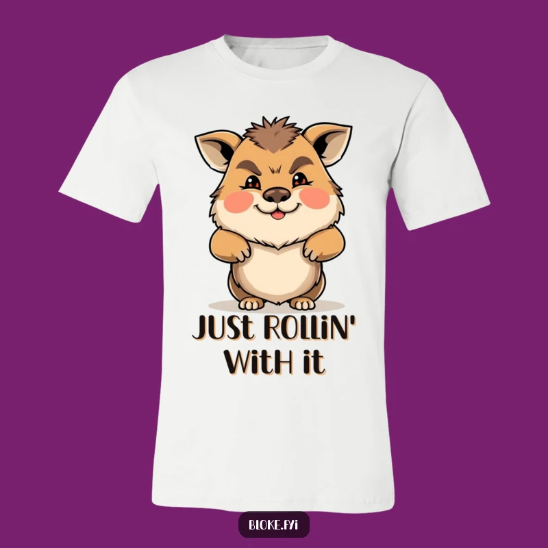 Funny Gruff Animal Shrug T-Shirt: Express Yourself with Humor