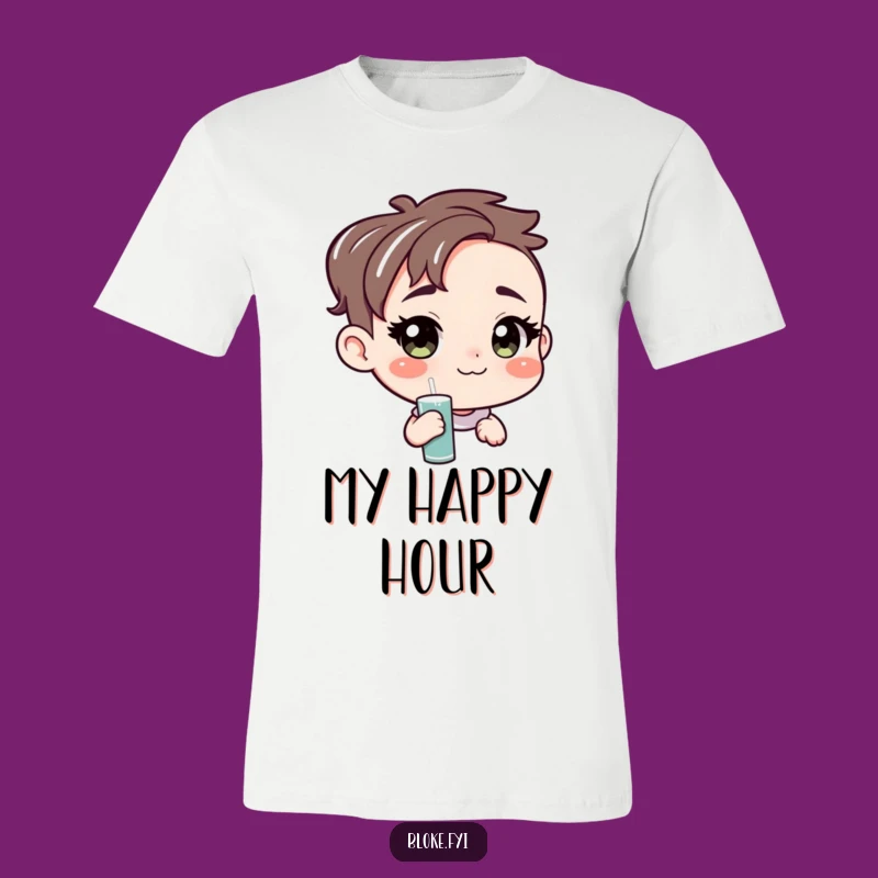 Funny Amiable Character Pint T-Shirt - Unpretentious Friendly Tee