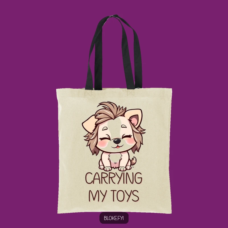 Funny Winking Dog Tote Bag: Playful Design, Cheeky Wink, Great Gift!