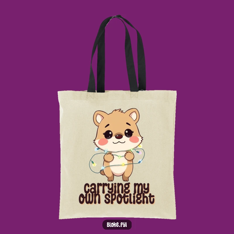 Funny Fairy Light Bloke Animal Tote Bag - Whimsical Carry-All Gift